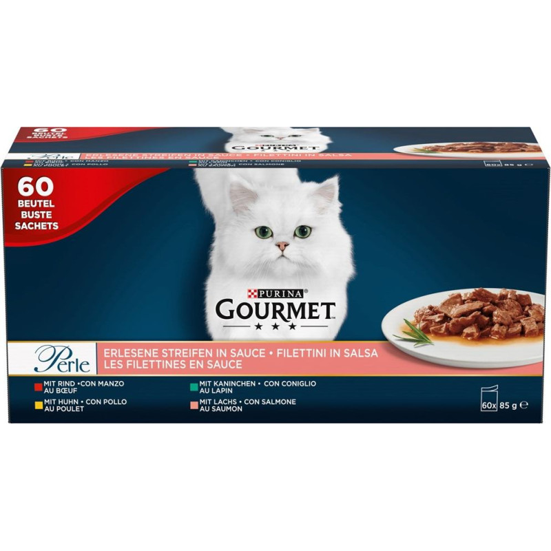 Purina Nestle PURINA Gourmet Perle Mix - wet cat food - 60x85 g