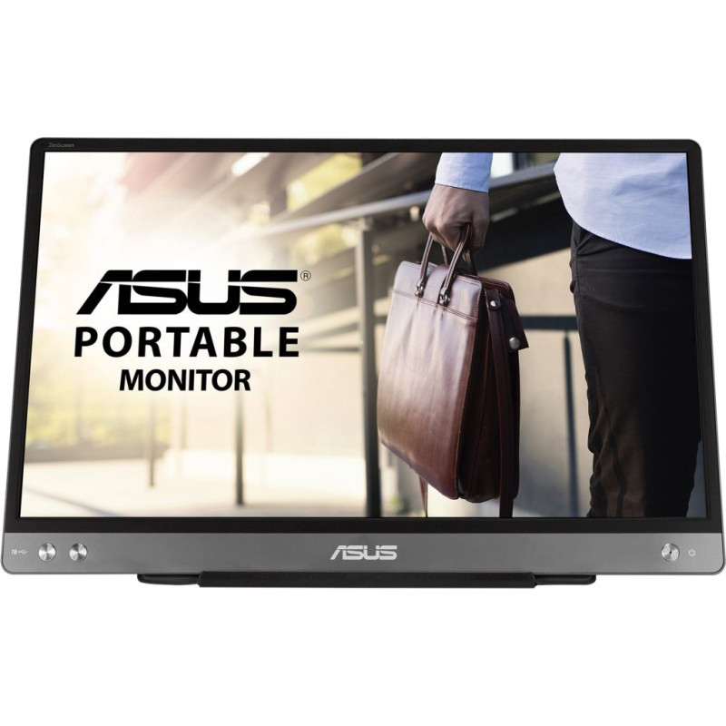 Asus MB14AC monitori 35,6 cm (14") 1920 x 1080 pikseļi Full HD Pelēks