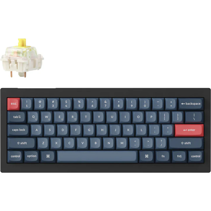Keychron V4 MAX, Gateron Jupiter Banana Switch, Black, US