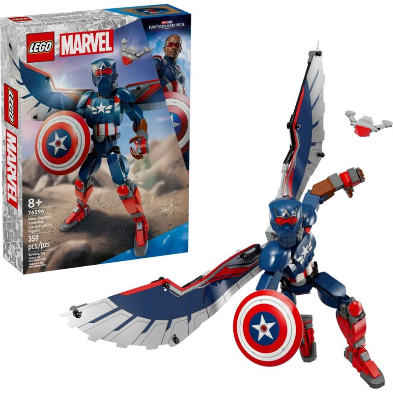 Lego MARVEL 76296 Jaunā Kapteiņa Amerikas konstruktora figūra