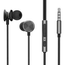 Joyroom Earphone Wired, In-Ear Headphones with Remote and Microphone, 3.5mm Jack, Dark Gray (JR-EW03)