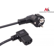 Maclean Power cable angled 3 pin plug 3M MCTV EU-803