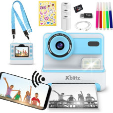 Xblitz FLASH BLUE INSTANT CAMERA WITH THERMAL PRINTER FOR CHILDREN
