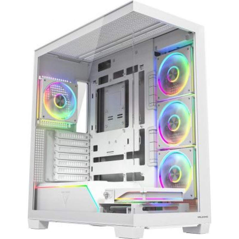 Modecom Case VOLCANO STELLAR PLUS ARGB MIDI 5F White
