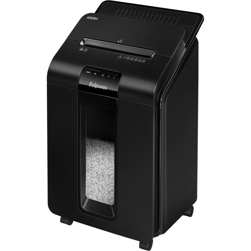 Fellowes AutoMax 100M paper shredder Particle-cut shredding 22 cm Black