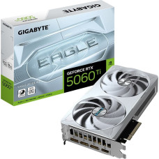 Gigabyte GeForce RTX 5060 Ti EAGLE OC ICE 8G Graphics Card - 8GB GDDR7, 128bit, PCI-E 5.0, 2617MHz Core Clock, 3 x DisplayPort, 1 x HDMI, GV-N506TEAGLEOC ICE-8GD