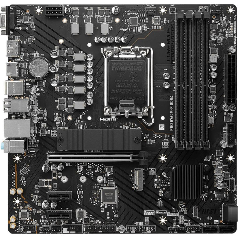 MSI PRO B760M-P DDR4 motherboard Intel B760 LGA 1700 micro ATX
