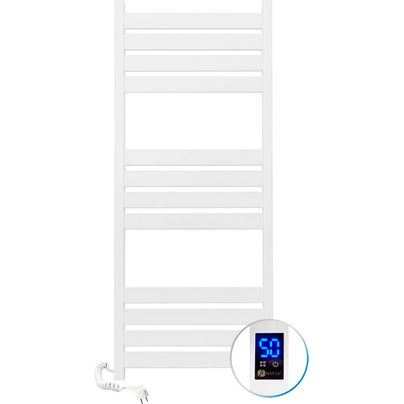 Navin Elektriskais dvieļu žāvētājs, Largo, 500x1200, ar sensoru, kreisā puse, balts, 12-844153-5012.