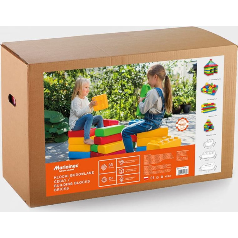 Marioinex &lsquo;brick&rsquo; building blocks, 33 pieces