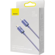 Baseus Type-C - Lightning cable, Crystal Shine Series Fast Charging Data Cable 20W 1.2m Purple (CAJY000205)