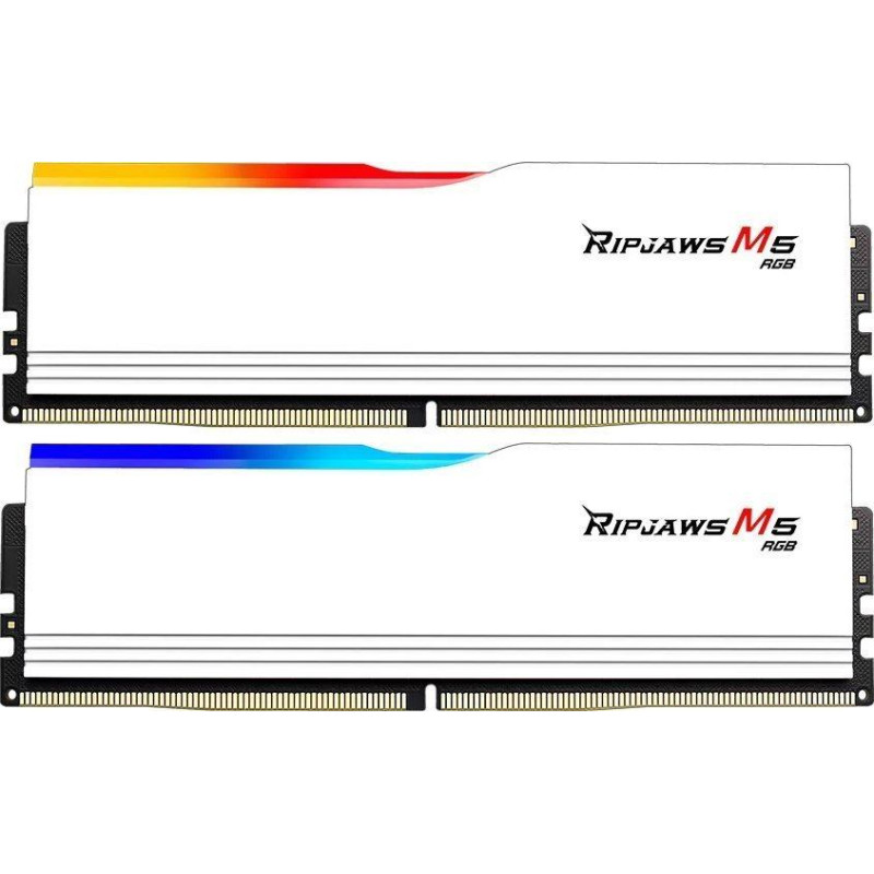 G.skill Pamięć G.Skill Ripjaws M5 RGB, DDR5, 64 GB, 5200MHz, CL40 (F5-5200J4040A32GX2-RM5RW)