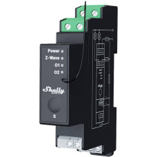 Shelly Qubino Pro 2PM DIN rail Relay, 2-channel, Z-Wave (Power measurement)