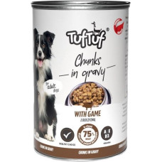 Tuftuf TUF TUF Meaty chunks with game - wet dog food - 1250g