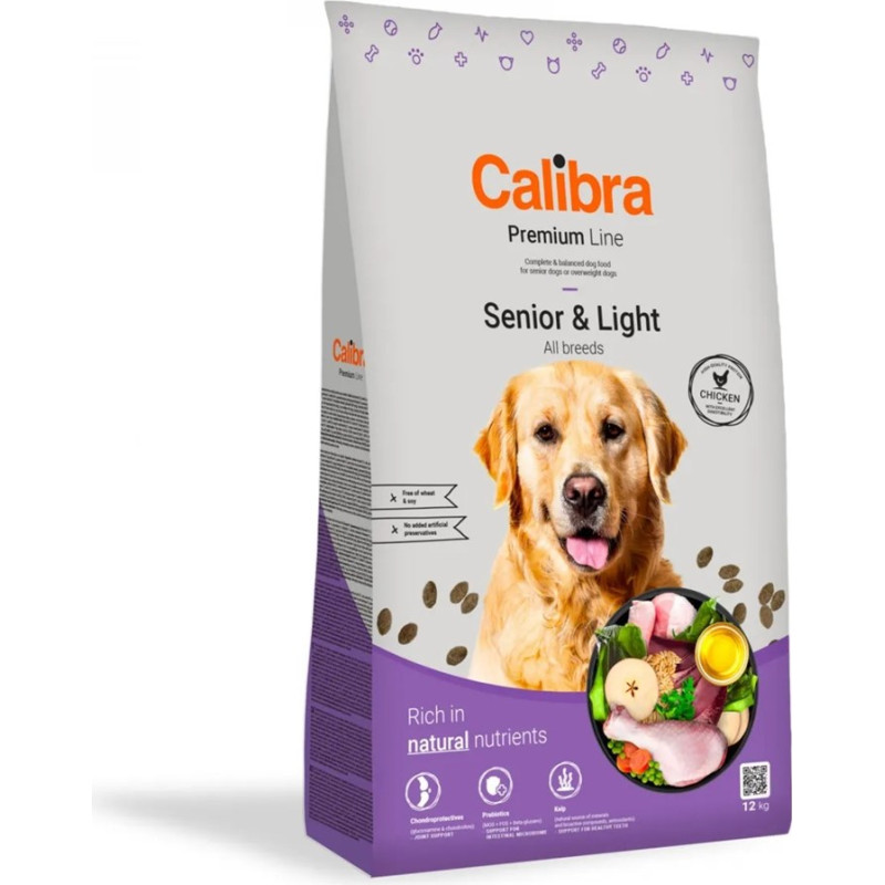 Calibra Premium Line Senior & Light Chicken - dry dog food - 12kg