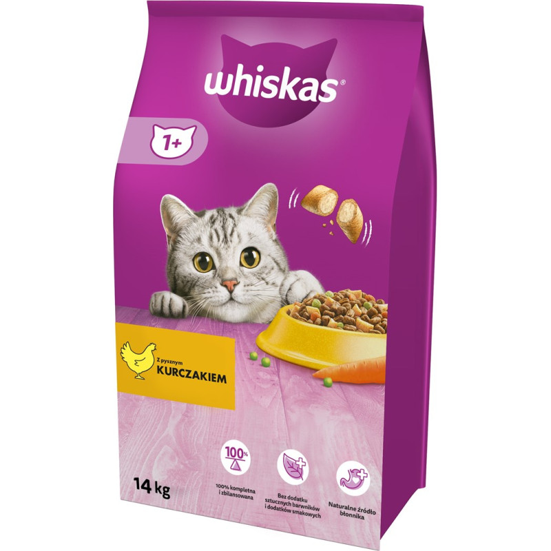 Whiskas &lrm;Whiskas 325628 cats dry food Adult Chicken 14 kg