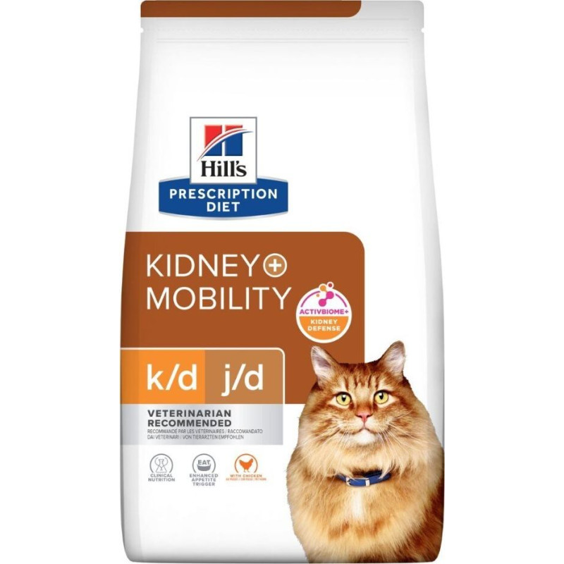Hill's PD K/D Kidney + Mobility Chicken - dry cat food - 3kg