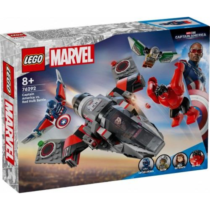 Lego Blocks Super Heroes 76292 Kapteiņa Amerikas un Sarkanā Halka kauja