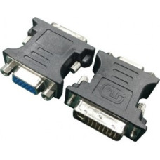 Gembird Video adapter DVI->VGA (24M/15F) black