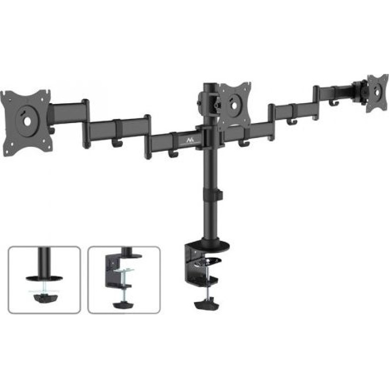 Maclean Holder Desktop 3 LCD monitors twin arms of the MC-691 13 "-27" 8kg