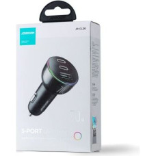 Joyroom Car Charger 3-in-1, (C+C+U) Bluetooth Fm Transmitter, PD 70W, Black (JR-CL26)