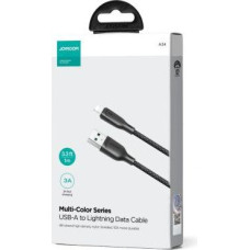 Joyroom USB - Lightning Cable Multi-Color Series A14, 480mb/s, 3A, 1.2m, Black (SA34-AL3)