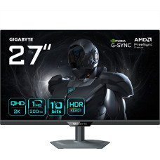 Gigabyte G27Q2 27&rdquo; 2K QHD Gaming Monitor - 2560 x 1440, 200Hz, 1ms, 350 cd/m&sup2;, G-Sync Compatible, FreeSync Premium, HDR10, HDMI 2.0, Displayport 1.4