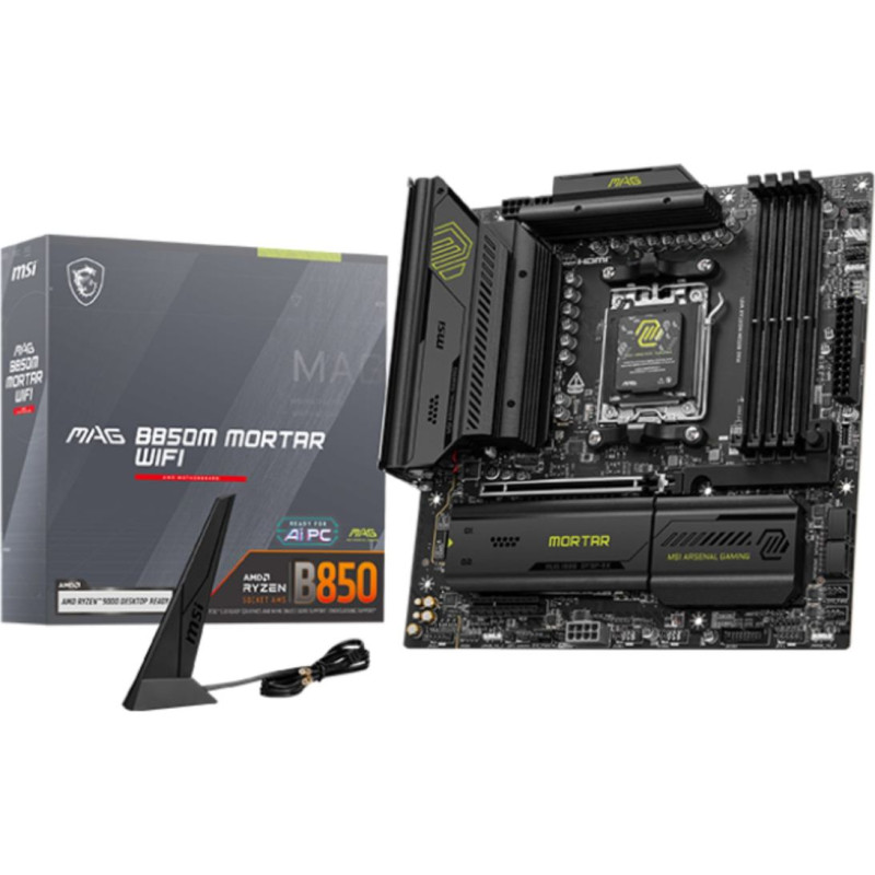 MSI MAG B850M MORTAR WIFI motherboard AMD B850 Socket AM5 micro ATX