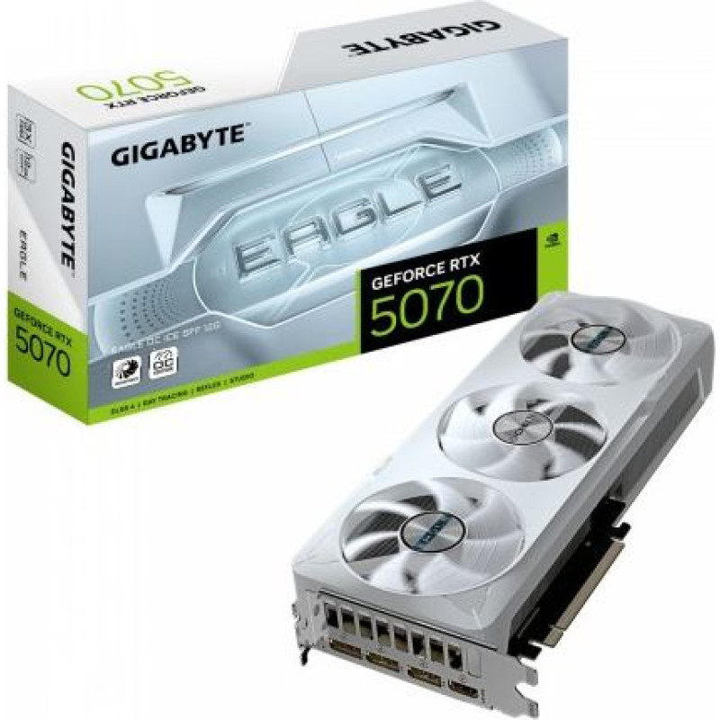 Gigabyte Graphics card GeForce RTX 5070 EAGLE OC ICE SFF 12G 192BIT GDDR7 3DP/HDMI