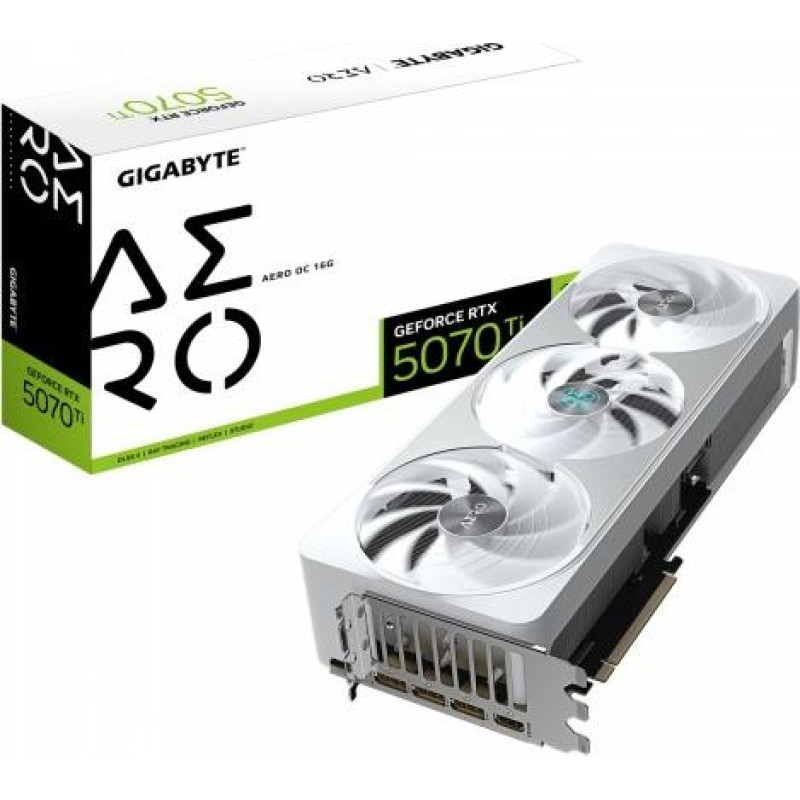 Gigabyte Graphics card GeForce RTX 5070 Ti AERO OC 16G 256BIT GDDR7 3DP/HDMI