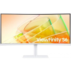 Samsung Monitor 34 inches ViewFinity S65CT VA 3440x1440 UWQHD 21:9 1xHDMI 1xDP 2xTB 4.0(90W/15W) 3xUSB 3.0 LAN 5ms 100Hz HAS speakers curved white 2Yd2d