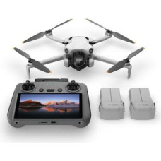 DJI Drone Mini 4 Pro Fly More Combo with UHD 4K 60 fps Camera with DJI RC2 Remote Controller, Light Gray EU (CP.MA.00000735.01)