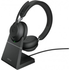 Jabra Headphones Evovle2 65 Stand Link380c UC Stereo Black