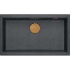 Quadron Virtuves izlietne Logan 110, HQD7644U8_PVDC1_I, melns dimants