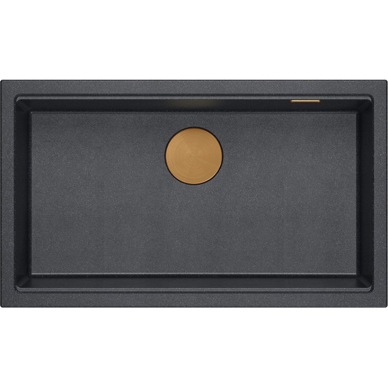 Quadron Virtuves izlietne Logan 110, HQD7644U8_PVDC1_I, melns dimants