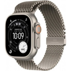 Apple Watch Ultra 3 GPS + Cellular 49mm Natural Titanium Case with Natural Titanium Milanese Loop - Large