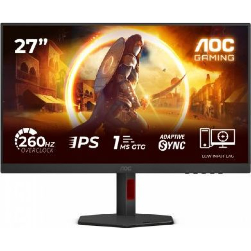 AOC 27G4ZR - 260Hz OC | Full HD | Fast IPS | 27" | 0.3ms MPRT | HDR10 | Pivot