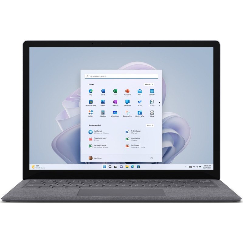 Microsoft Laptop Microsoft Microsoft Surface Laptop 5 13,5'' i5/16GB/256GB W10Pro platinov&yacute;