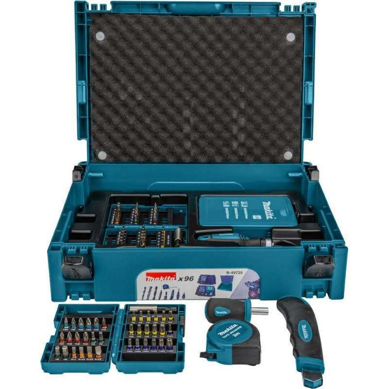 Makita Wiertło Makita Zestaw wierteł i bit&oacute;w w walizce Makpac 96szt. B-49725