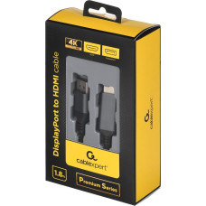 Gembird CC-DP-HDMI-4K-6 video cable adapter 1.8 m DisplayPort HDMI Type A (Standard) Black