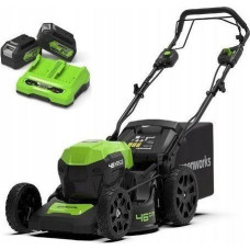 Greenworks Kosiarka akumulatorowa Greenworks 2x24V z napędem 46cm G24X2LM46SPK4X zestaw ładowarka dual + 2 akumulator 4Ah