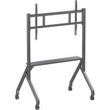 Techly Stojak mobilny Techly TV 55-86'' do 80kg regulowany p&oacute;łka AV