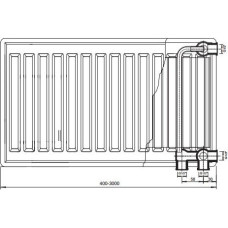 Stelrad Grzejnik Accord VK Typ 20 600 x 1600mm 1332W (GR-ST-AV-20160)