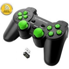 Esperanza EGG108G Gaming Controller Black, Green USB 2.0 Gamepad Analogue / Digital PC, Playstation 3