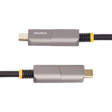 Startech Kabel USB StarTech 146B-USBC-HDMI4K-AOC adapter kablowy 15,2 m USB Type-C HDMI Typu A (Standard) Czarny