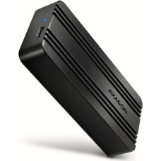 Axagon External aluminum enclosure EEM2-40G USB4 Gen 3x2 M.2 NVMe SSD 40Gbps, passive cooling, USB-C cable, silicone sleeve