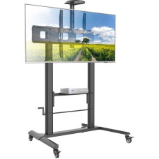 Techly ICA-TR230 multimedia cart/stand Black Flat panel