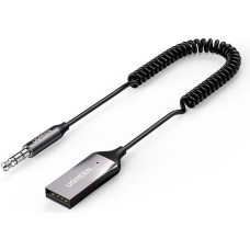 Ugreen CM309 Bluetooth 5.0 Audio Receiver USB Cable Audio Adapter AUX Jack Black