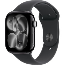 Apple Smartwatch Apple Watch 11 GPS 46mm Jet Black Alu Sport Band M/L Czarny  (MEUX4ET/A)