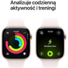 Apple Smartwatch Apple Watch 11 GPS 42mm Rose Gold Alu Sport Band M/L R&oacute;żowy  (MEU44WF/A)