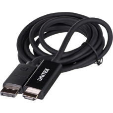 Unitek CABLE DisplayPort 1.2, HDMI, 4K@60HZ, 1,8M, V1608A